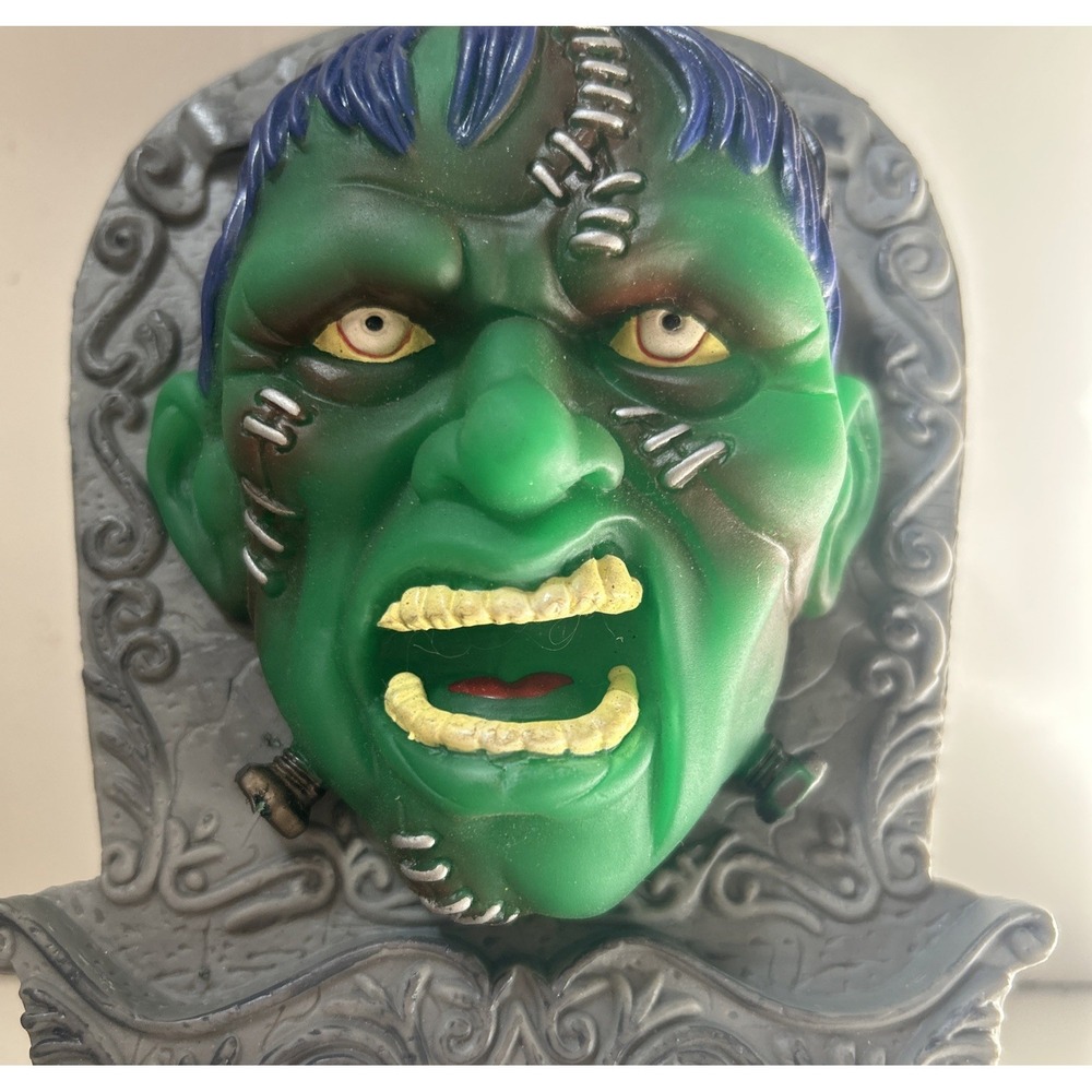 Vintage Frankenstein Singing Tombstones FTC Toys 2001 Rare Halloween Tested Rare